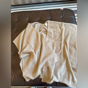 White + Warren Cashmere tan wrap